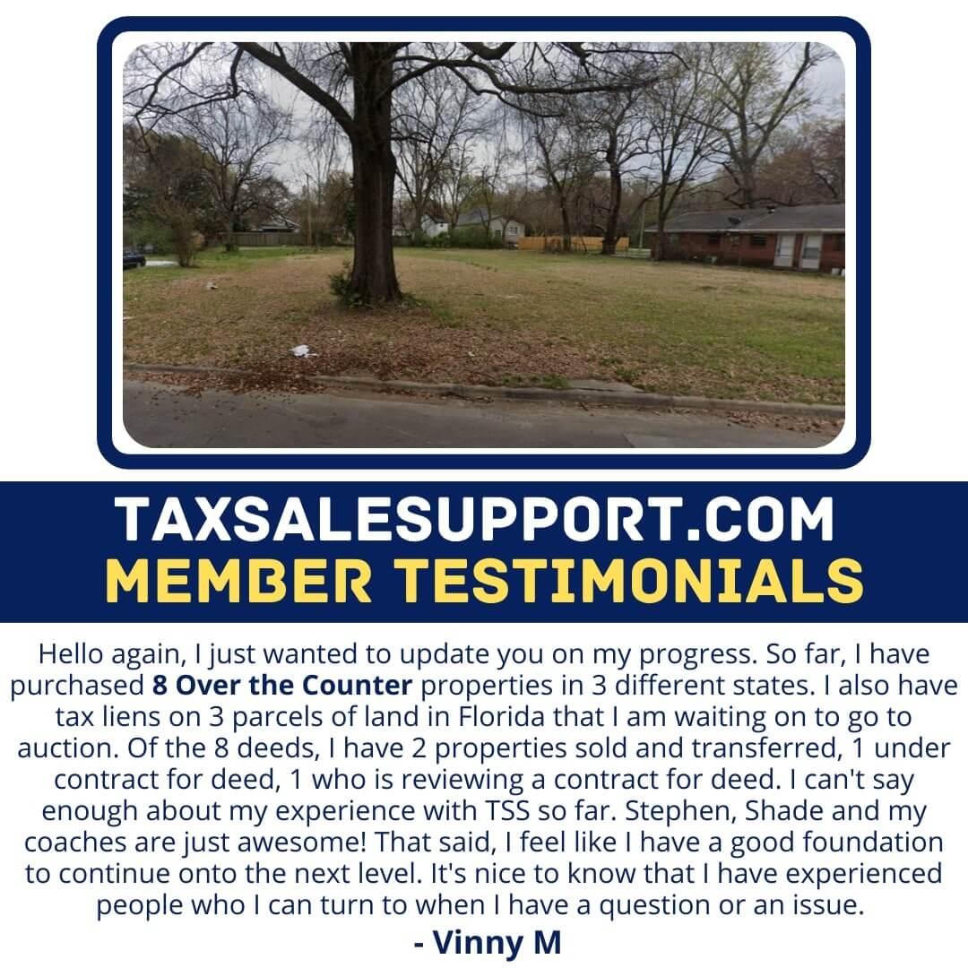 Tax Sale Support Members Testimonial-6