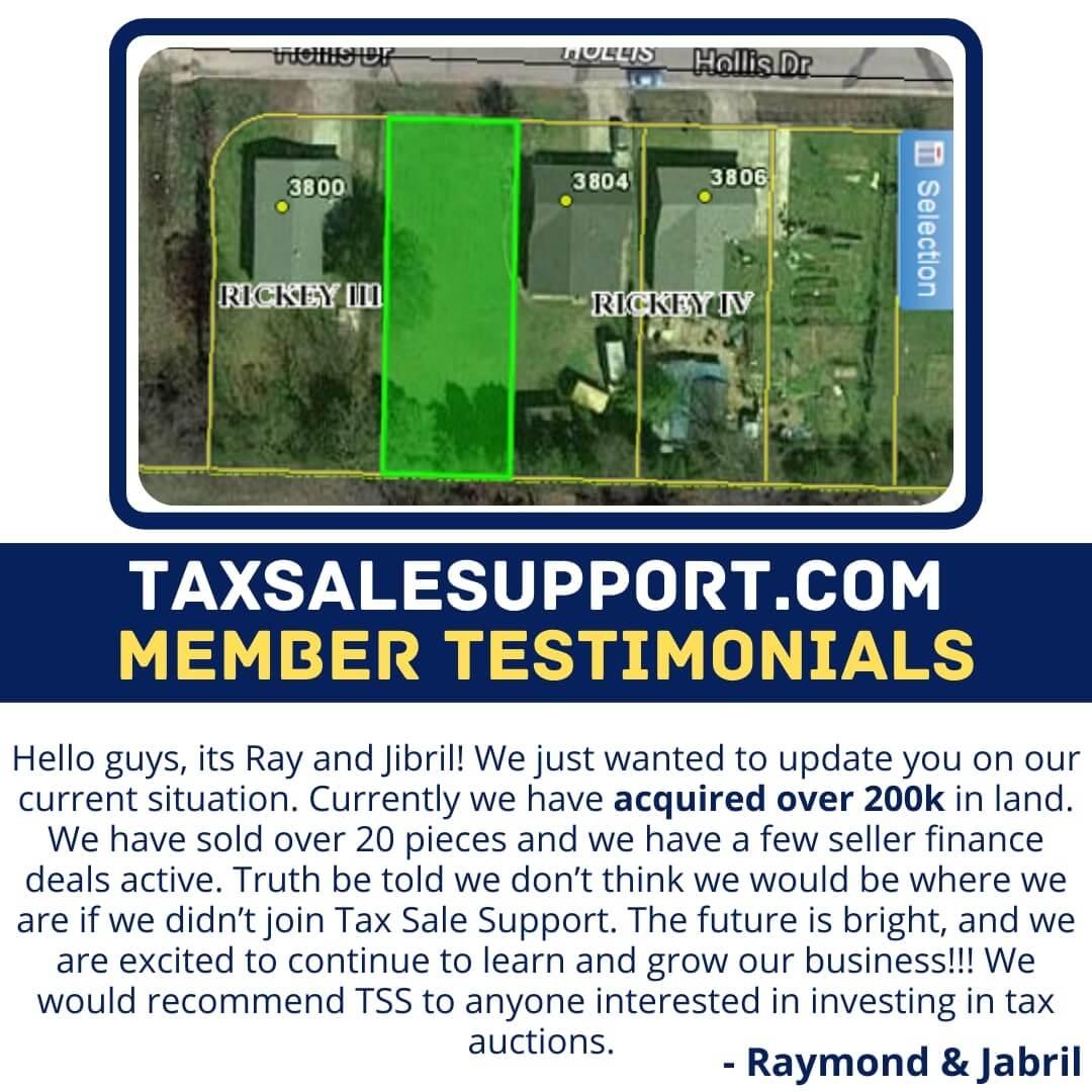 Tax Sale Support Members Testimonial-5