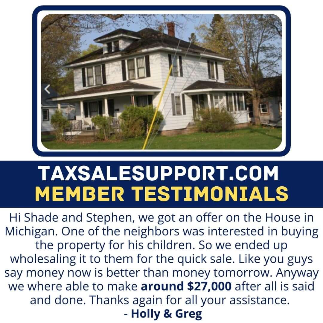 Tax Sale Support Members Testimonial-3